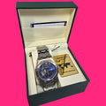 RELOJ PULSERA AUTOMATICO MARTYN LINE 3926 PLATEADO EN CAJA VERDE