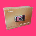 CAMARA DE FOTOS DIGITAL A PILAS CANON POWER SHOT A430 ROSA Y PLATEADA EN CAJA