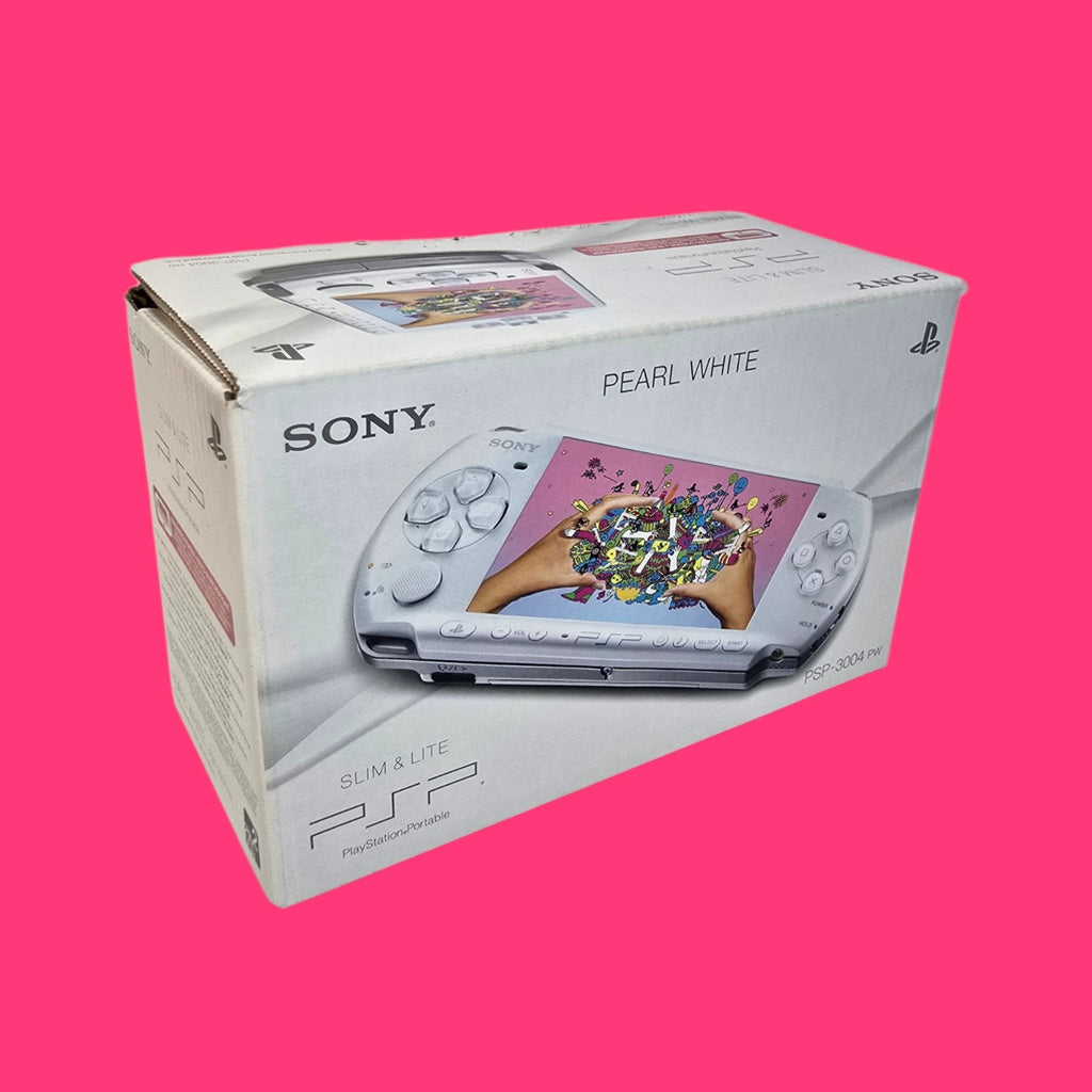 VIDEOCONSOLA PORTATIL PSP 3004 BLANCA PERLA CON FUNDA EN CAJA