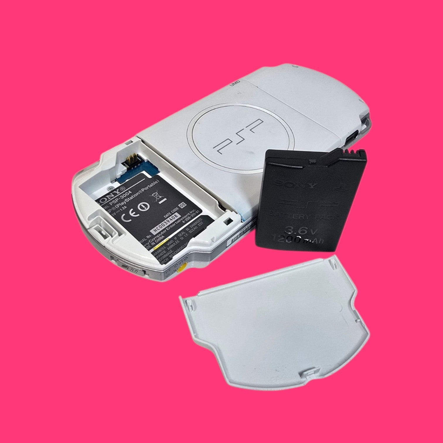 VIDEOCONSOLA PORTATIL PSP 3004 BLANCA PERLA CON FUNDA EN CAJA