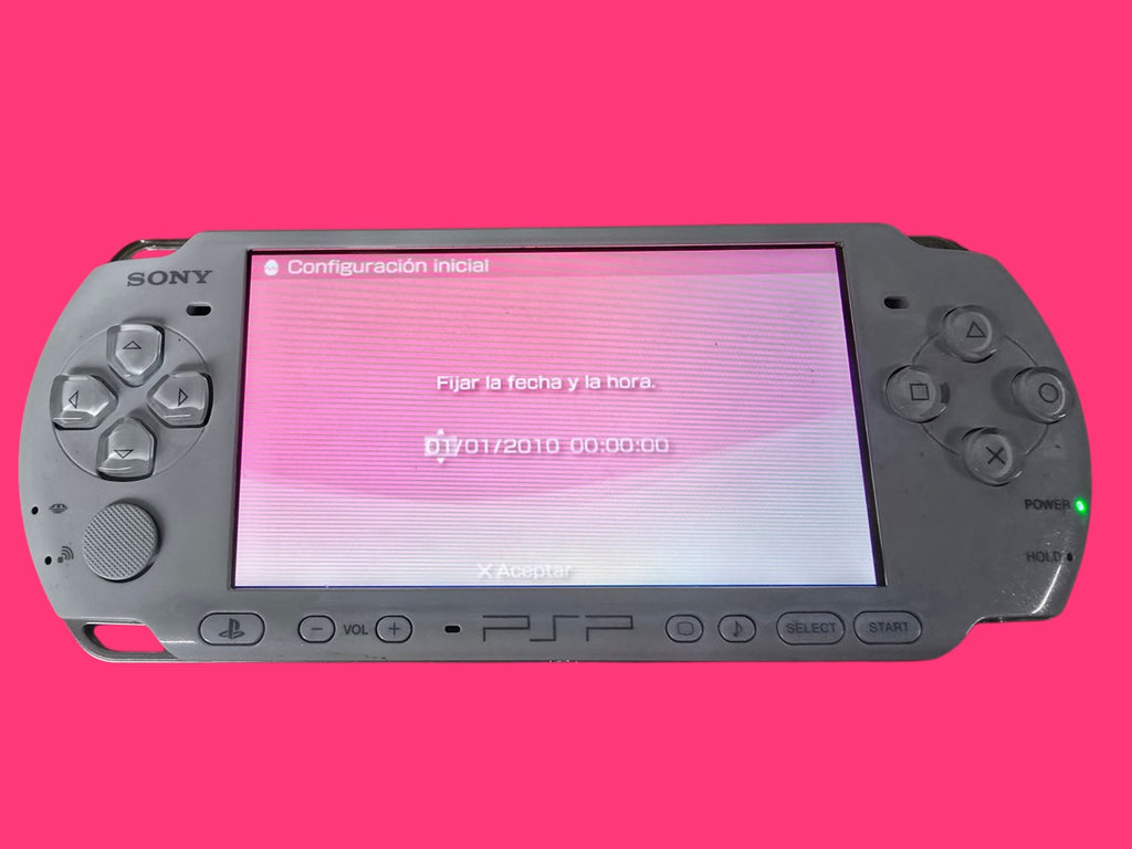 VIDEOCONSOLA PORTATIL PSP 3004 BLANCA PERLA CON FUNDA EN CAJA