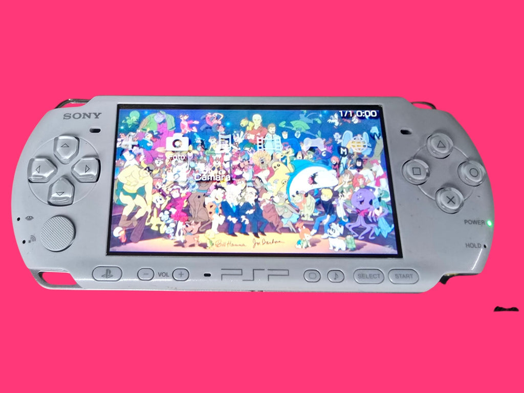 VIDEOCONSOLA PORTATIL PSP 3004 BLANCA PERLA CON FUNDA EN CAJA