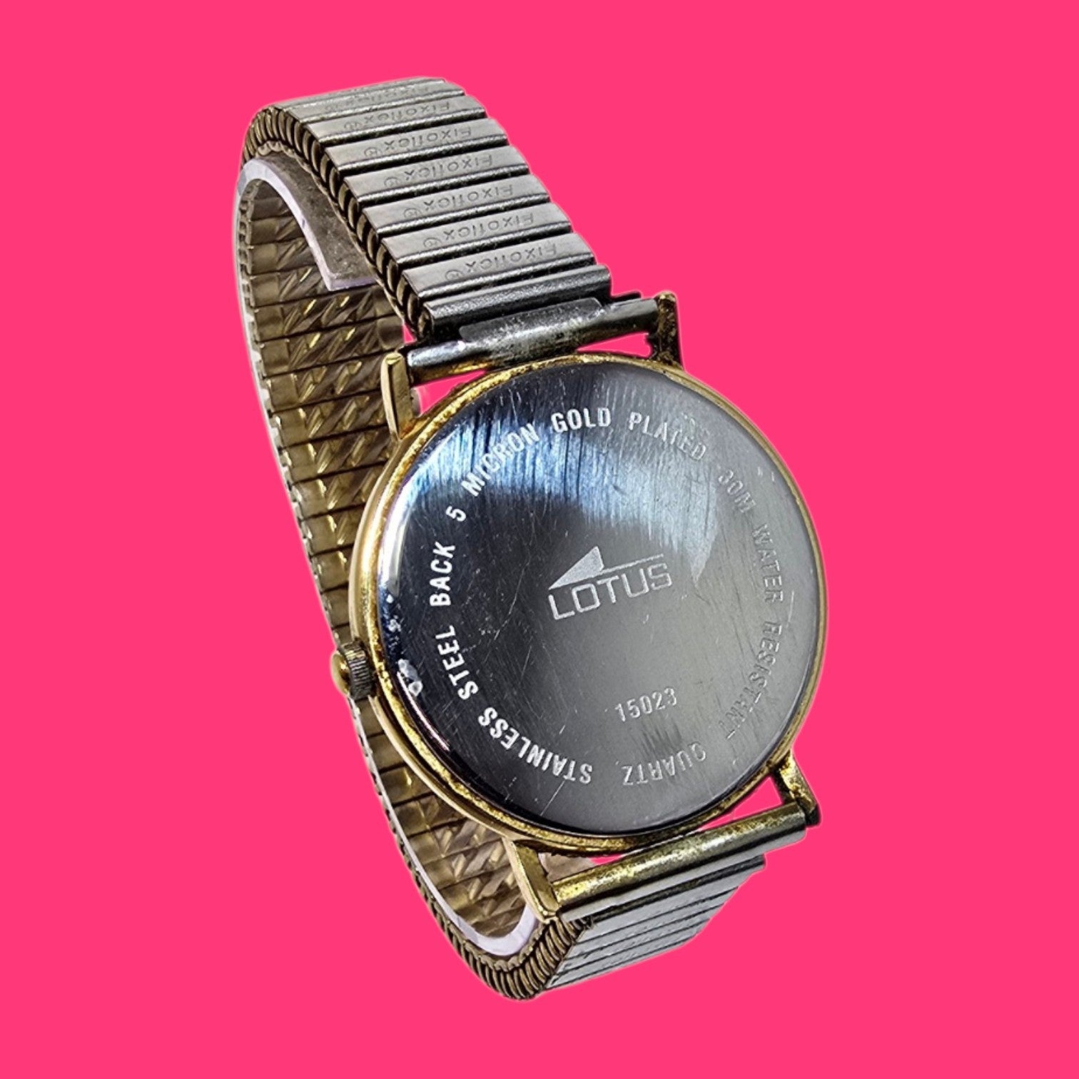 RELOJ PULSERA LOTUS 15023 DORADO CORREA DORADA EXTENSIBLE