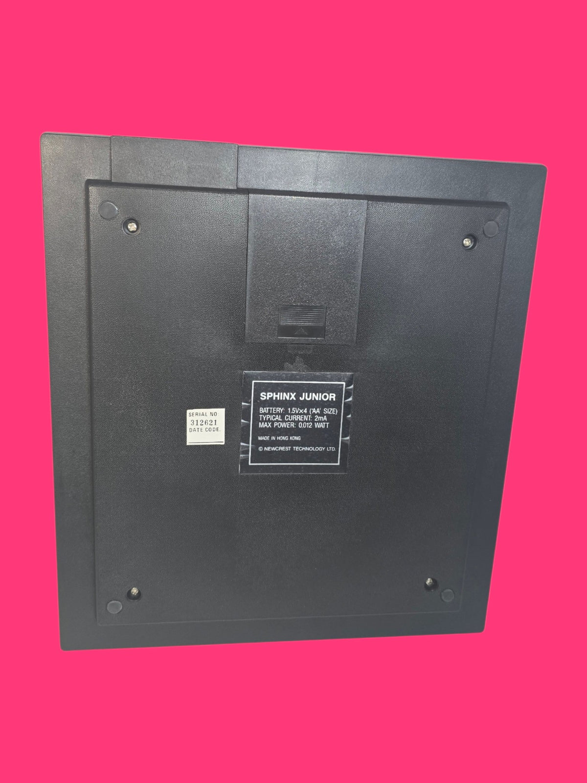 AJEDREZ ELECTRONICO SPHINX CXG 237 JUNIOR PLASTICO NEGRO Y BLANCO EN CAJA ABIERTA GRIS Y GRANATE CON FICHAS