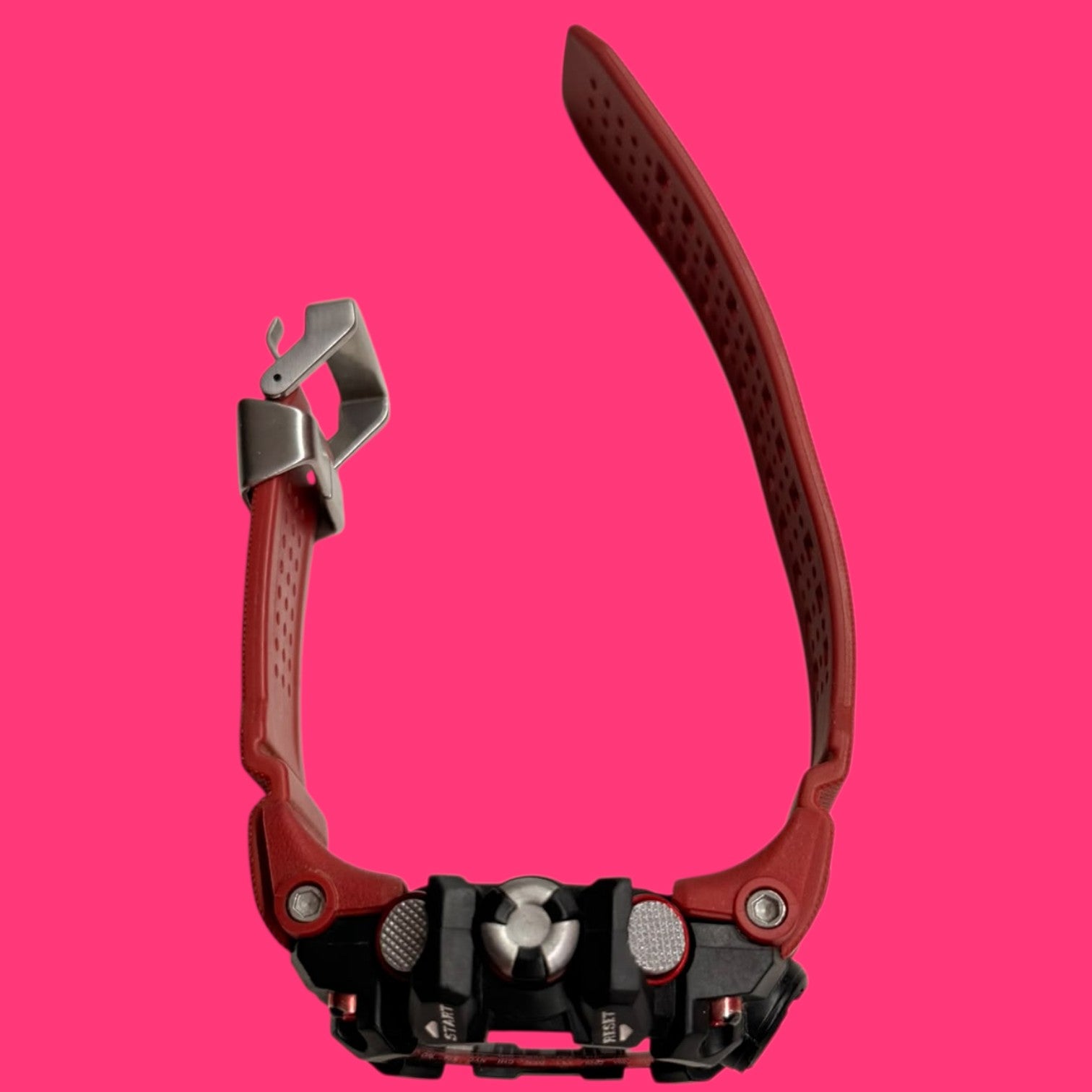RELOJ PULSERA DUAL EXACTIME 6F1523 ESFERA NEGRA CORREA ROJA
