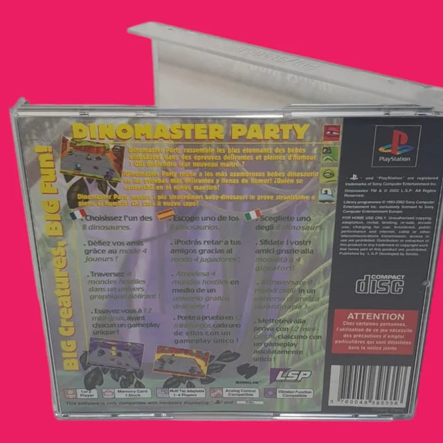 VIDEOJUEGO PSONE DINOMASTER PARTY