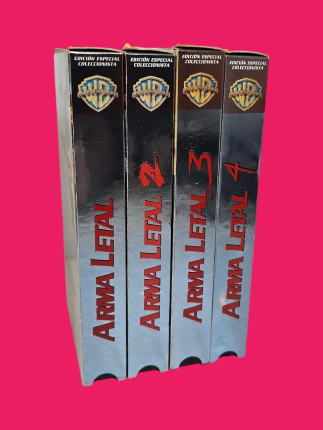 PACK ARMA LETAL EN VHS LAS 4 PELICULAS