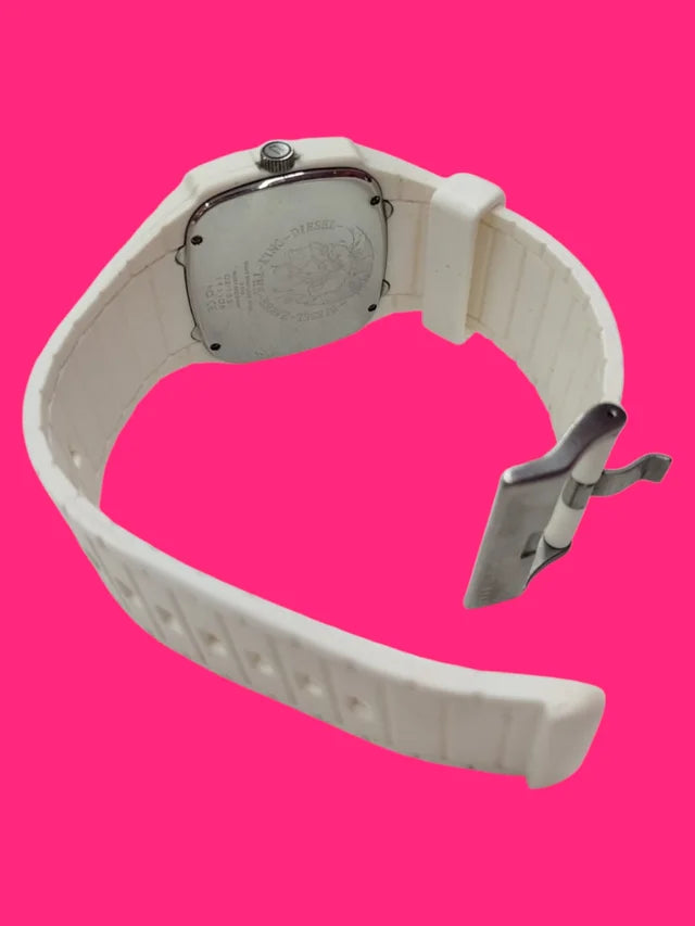 RELOJ PULSERA ANALOGICO DIESEL DZ1321 CORREA CAUCHO BLANCA