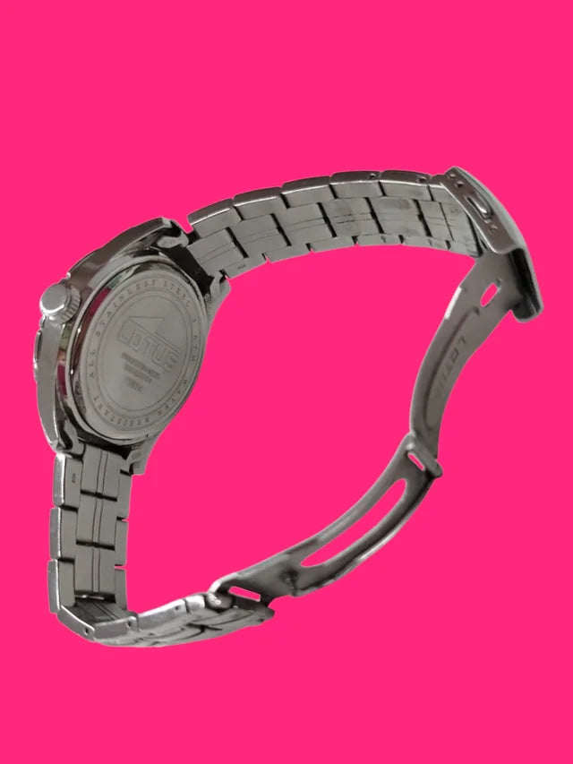 RELOJ DE PULSERA ANALOGICO LOTUS 15814 PLATEADO ESFERA NEGRA