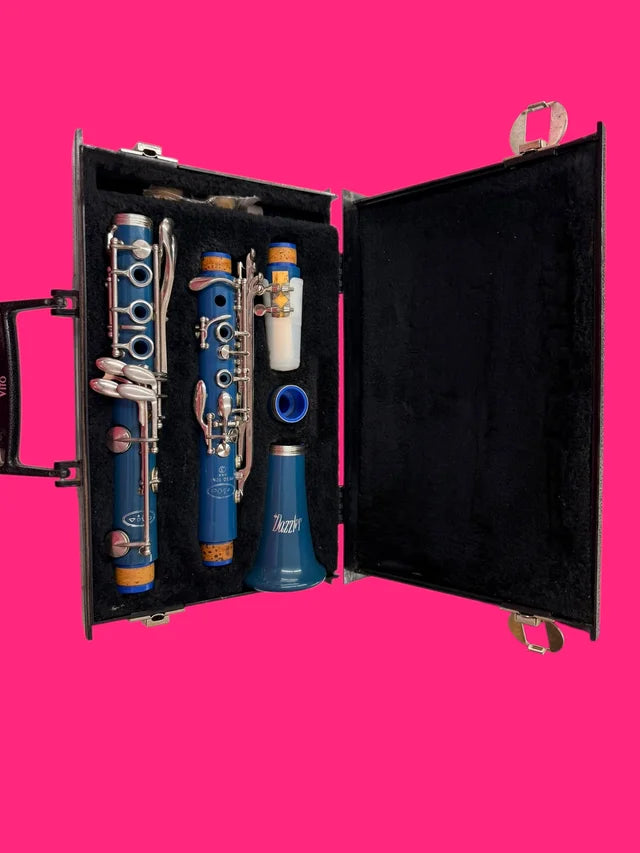 CLARINETE LEBLANC DAZZLER AZUL EN MALETIN RIGIDO NEGRO