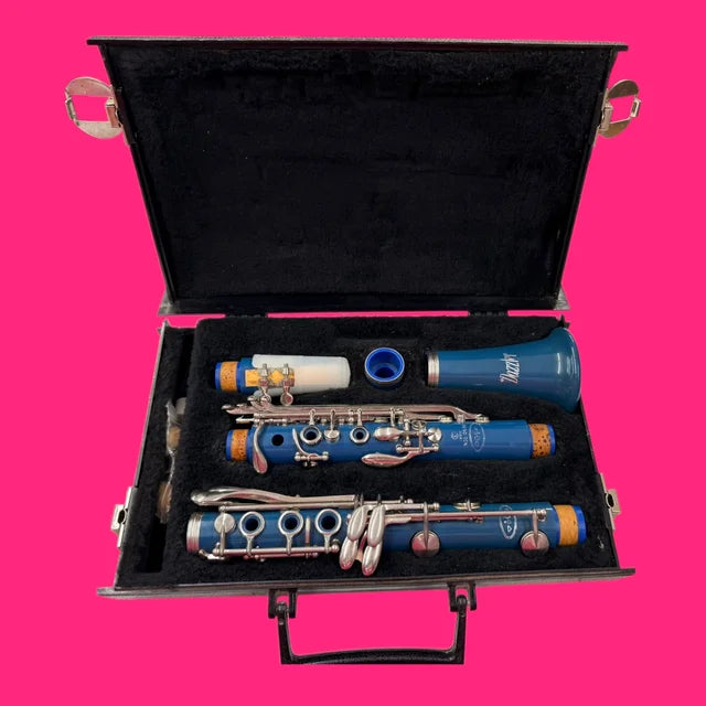 CLARINETE LEBLANC DAZZLER AZUL EN MALETIN RIGIDO NEGRO