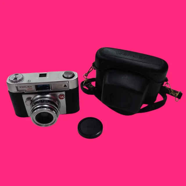 CAMARA ANALOGICA WERLISA COLOR FUNDA RIGIDA NEGRA