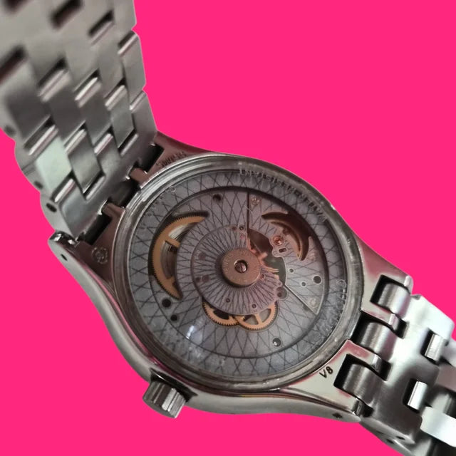 RELOJ DE PULSERA SWATCH SISTEM BOREAL AUTOMATICO CORREA ACERO ESFERA AZUL EN CAJA