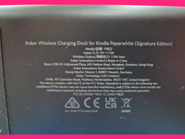 CARGADOR INALAMBRICO PARA KINDLE ANKER SERIES 5 EN CAJA SIN USO
